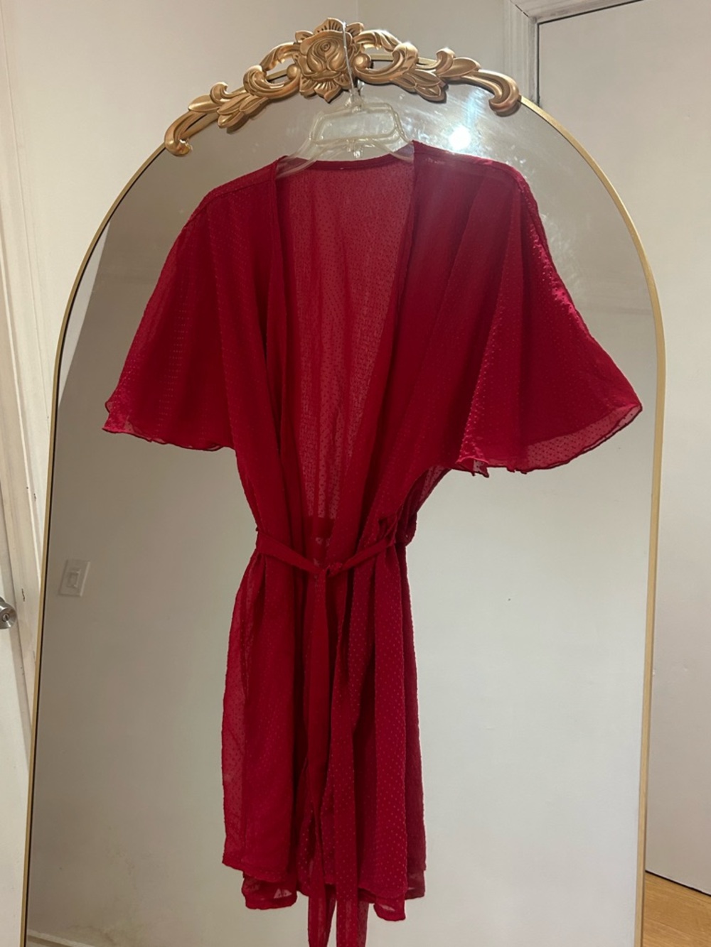 Forever 21 Pink Sheer Robe Lingerie